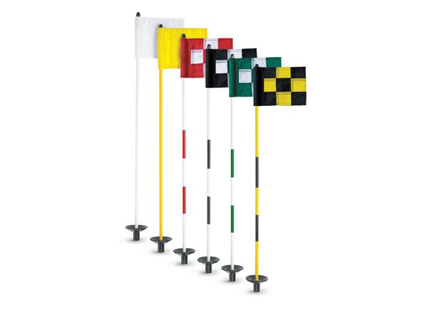 Jr. Flag Stick Practice Green Marker Black & Yellow, set of 9 PA9195-9